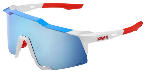 100% Speedcraft Total Energies Team Matte Brille Weiß/Metallic Blue Hiper