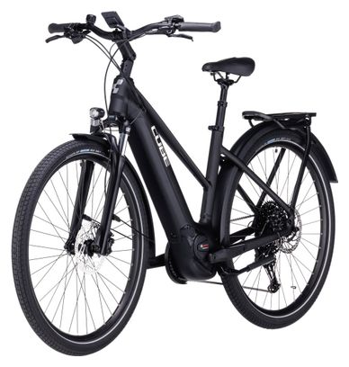 Cube Touring Hybrid Pro 625 Trapezio Bicicletta ibrida elettrica Shimano Deore 11S 625 Wh 700 mm Nero 2023