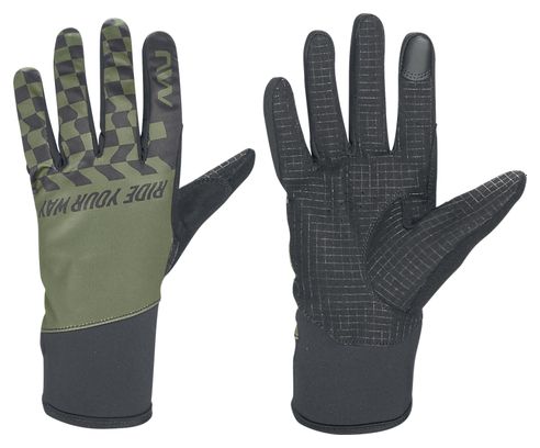 Northwave Winter Active Lange Handschuhe Schwarz/Grün