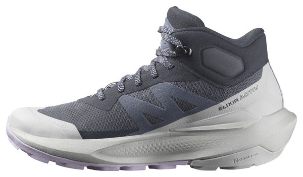 Chaussures de Randonnée Femme Salomon Elixir Activ Mid GTX Bleu Gris