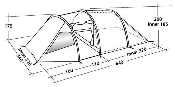 Tente Easy Camp Tornado 500