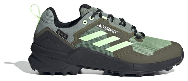 adidas Terrex Swift R3 GTX Hiking Boots Green Black Men's