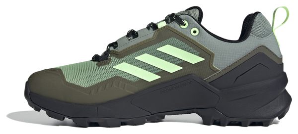 adidas Terrex Swift R3 GTX Hiking Boots Green Black Men's