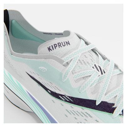 Chaussures Running Femme Kiprun Carbone KD900X LD Blanc/Vert
