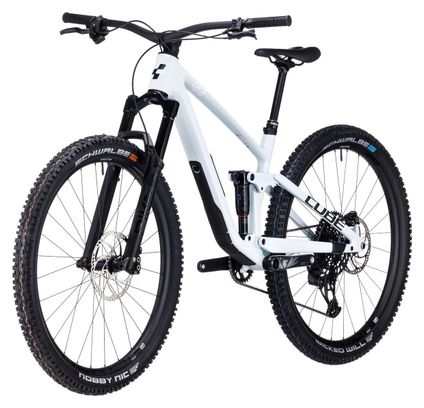 Cube Stereo One44 C:68X SLX Suspensión total MTB Sram GX Eagle AXS 12S 29'' Blanco Escarcha Azul 2024