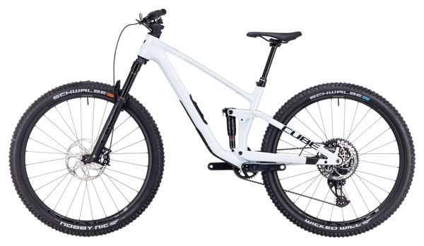 Cube Stereo One44 C:68X SLX volledig geveerde MTB Sram GX Eagle AXS 12S 29'' Frost White Blue 2024