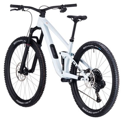 Cube Stereo One44 C:68X SLX Suspensión total MTB Sram GX Eagle AXS 12S 29'' Blanco Escarcha Azul 2024