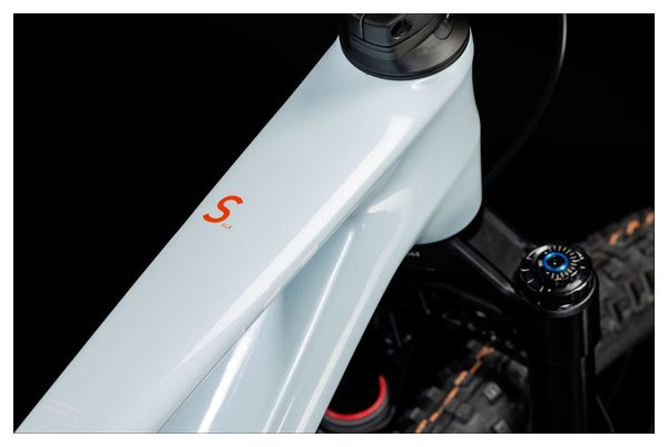 VTT Tout-Suspendu Cube Stereo One44 C:68X SLX Sram GX Eagle AXS 12V 29'' Blanc Bleu Frost 2024