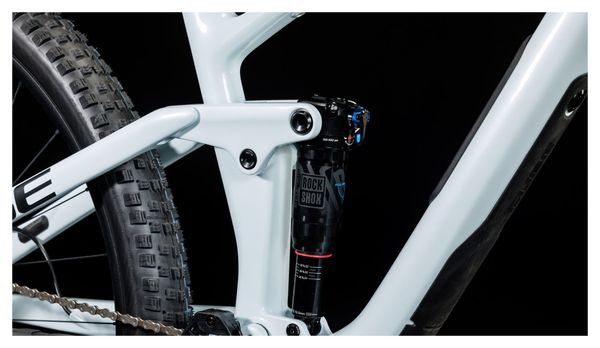 Cube Stereo One44 C:68X SLX Full Suspension MTB Sram GX Eagle AXS 12S 29'' Frost White Blue 2024