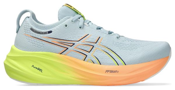 Asics Gel Nimbus 26 Paris Laufschuhe Blau Orange Gelb Damen