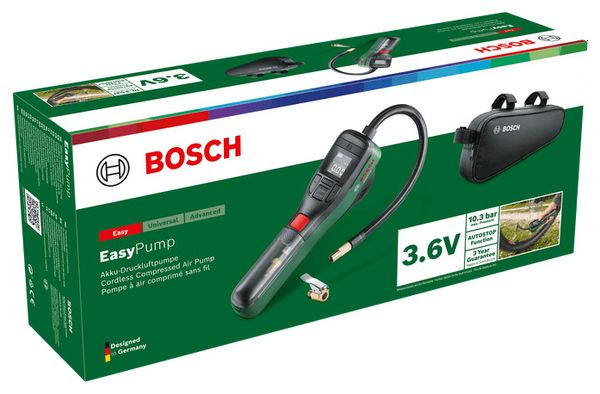 Bomba de Aire Comprimido Inalámbrica EasyPump de Bosch (Máx. 150 psi / 10,3 bar)