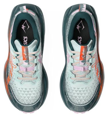 Chaussures Trail Asics Trabuco Max 4 Bleu/Rose Femme