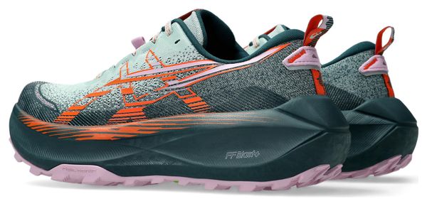 Chaussures Trail Asics Trabuco Max 4 Bleu/Rose Femme