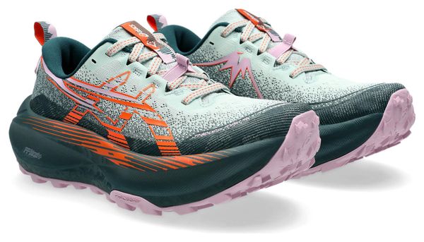 Chaussures Trail Asics Trabuco Max 4 Bleu/Rose Femme