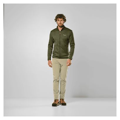 Giacca in pile Salewa Puez Rocca Polarlite Uomo Verde