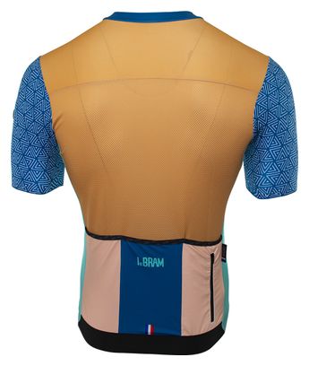 LeBram Aspin Short Sleeve Jersey Blue Fitted