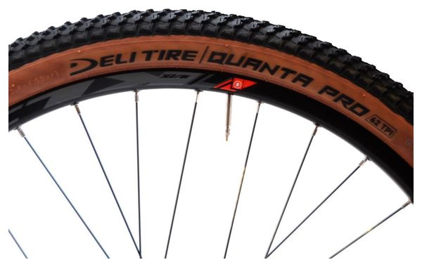 Lot 2 Pneus VTT PRO+ 26 X 2.10 + Chambres à Air + Levier - Noir/gomme, Neuf