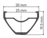 Ruota posteriore DT Swiss M1900 Spline 29 '' / 25mm | 12x142mm | Body Shimano / Sram 2019
