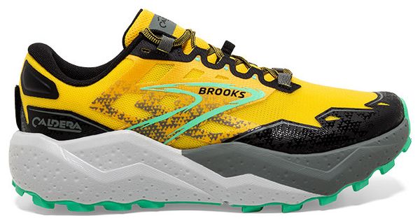 Brooks Caldera 7 Verde Amarillo Zapatillas de trail para hombre