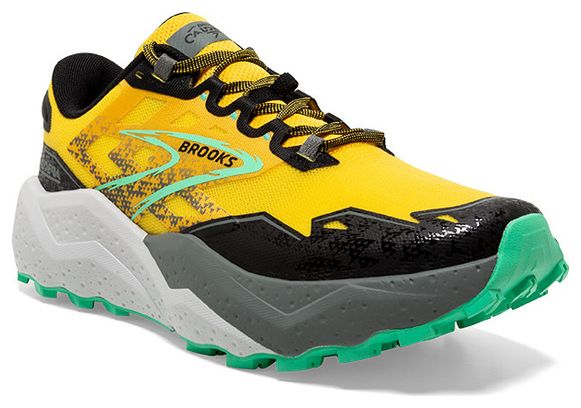 Brooks Caldera 7 Verde Amarillo Zapatillas de trail para hombre