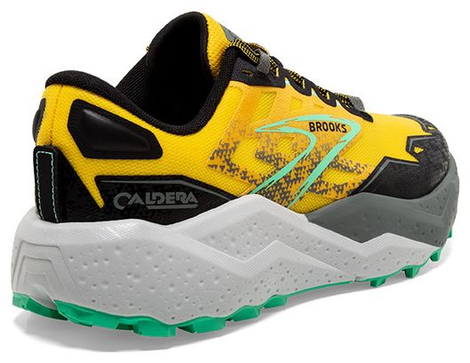 Brooks Caldera 7 Verde Amarillo Zapatillas de trail para hombre