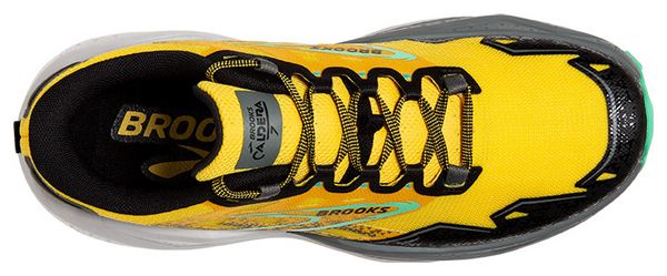 Brooks Caldera 7 Verde Amarillo Zapatillas de trail para hombre