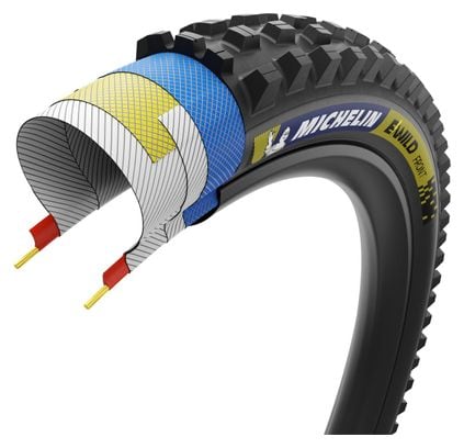 Neumático MTB Michelin E-Wild Front Racing Line 29'' Tubeless Ready Plegable Magi-X E-Bike Ready