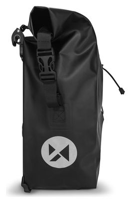 Sacoche de vélo étanche 25L noir pour porte-bagages noir