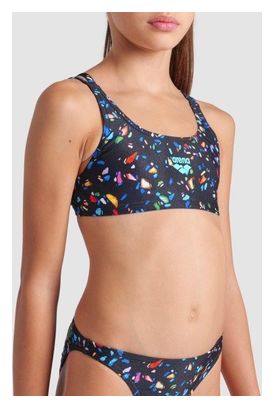 Arena - Bikini Bandeau Vintage Pour Filles | Maillot 2 Pièces Confortable, Matière Recyclée & Séchage Rapide | Pour Piscine & Plage