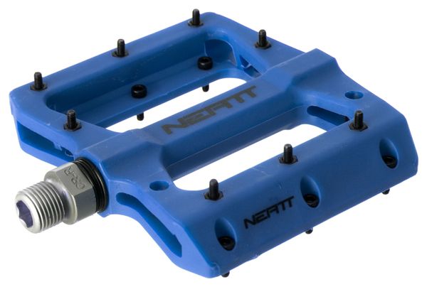 Paar Neatt Composite 8 Pin Flat Pedals Blau
