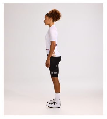 Damestrui met korte mouwen Le Col Sport Lightweight Wit/Multi