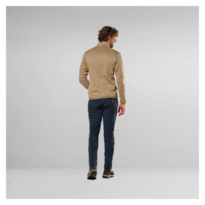 Giacca in pile Salewa Puez Rocca Polarlite beige da uomo