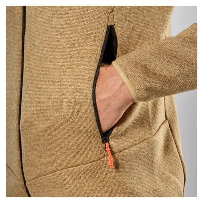 Giacca in pile Salewa Puez Rocca Polarlite beige da uomo