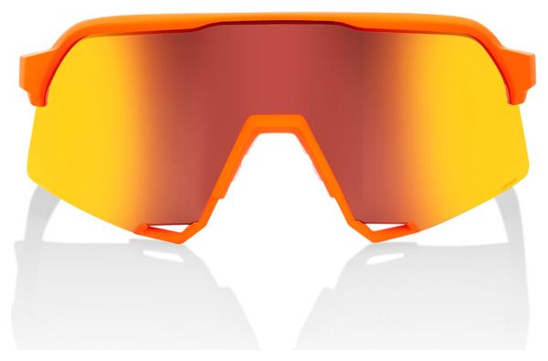 100% S3 Soft Tact Neon Orange / Hiper Red Mirror