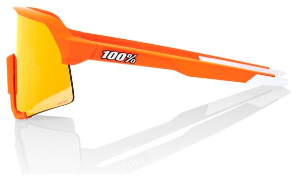 100% S3 Soft Tact Neon Orange / Hiper Red Mirror