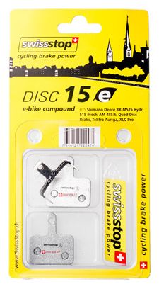 SWISSTOP Par de pastillas Organic Disc15 E-Bike Shimano, TRP, Tektro