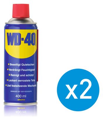 Pack de 2 Spray WD-40 Huile Lubrifiant Classique 400ml 
