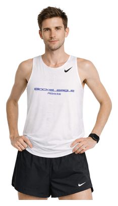 Camiseta sin mangas Nike AeroSwift Blocks League Blanca para Hombre