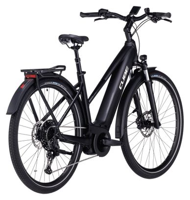 VTC Électrique Cube Touring Hybrid Pro 500 Trapeze Shimano Deore 11V 500 Wh 700 mm Noir 2023