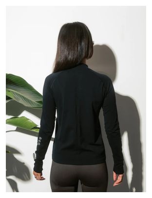 Maillot Manches Longues Running Circle Endurance Noir Femme