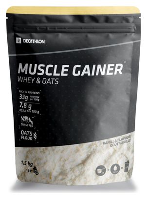 Poudre Whey Muscle Gainer Decathlon Nutrition Vanille 1,5kg
