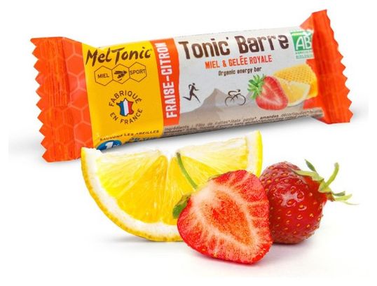 Barre énergétique Bio Meltonic Tonic' Barre Fraise/Citron - 25g