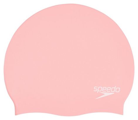 Bonnet de Bain Speedo Plain Moulded Silicone Rose