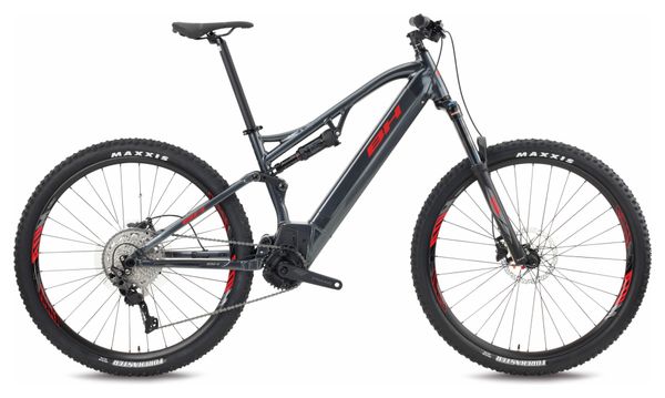 VTT Électrique Tout-Suspendu BH Atom Lynx 8.0 Shimano Deore 10V 500 Wh 29'' Gris Rouge