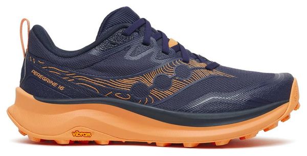 Saucony Peregrine 16 trailschoenen, blauw/oranje, dames