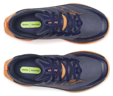 Saucony Peregrine 16 trailschoenen, blauw/oranje, dames