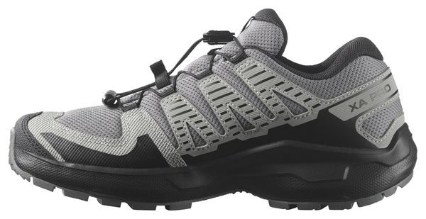 Salomon XA Pro Waterproof Trail Shoes, Gray/Black, Kids'