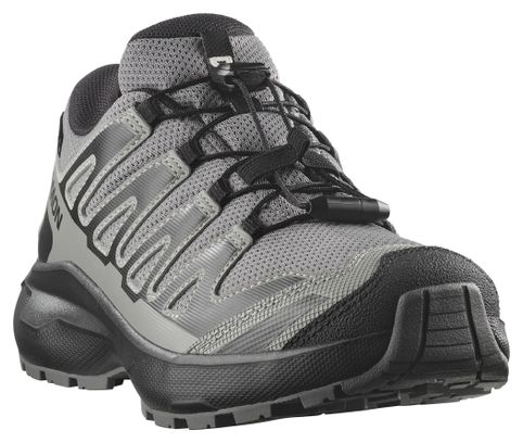 Salomon XA Pro Waterproof Trail Shoes, Gray/Black, Kids'