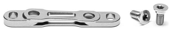 Adapter für Specialized SL8-Vorderradbremssattel, Shimano Flat Mount, 160 mm, absoluteBLACK, Grau