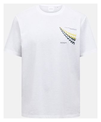 T-Shirt Peak Performance Explore Graphic Blanc Homme